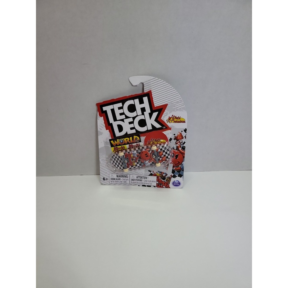 World Industries Red Flame Boy Menace, Checkered, Tech Deck, 1:8, 6+, NEW